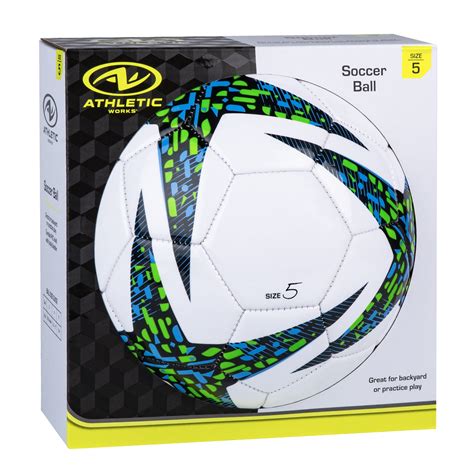 Athletic Works Size 5 Soccer Ball, Blue - Walmart.com