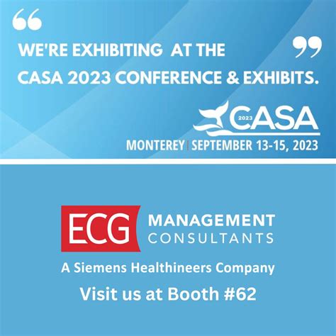 ECG Management Consultants on LinkedIn: #casacon2023 #ambulatorysurgery ...