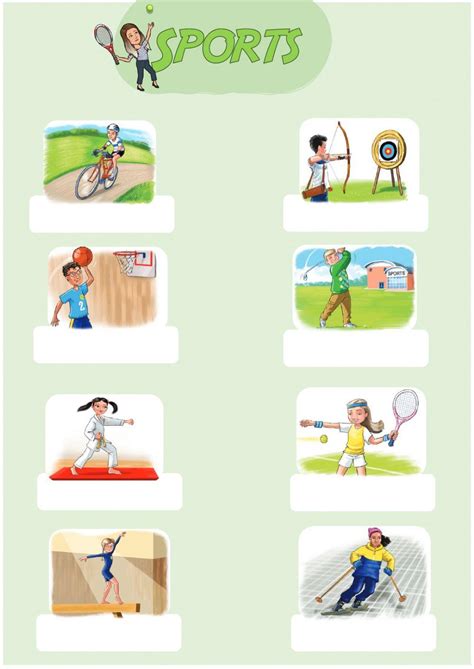 Playing Sports Worksheet 的图像结果