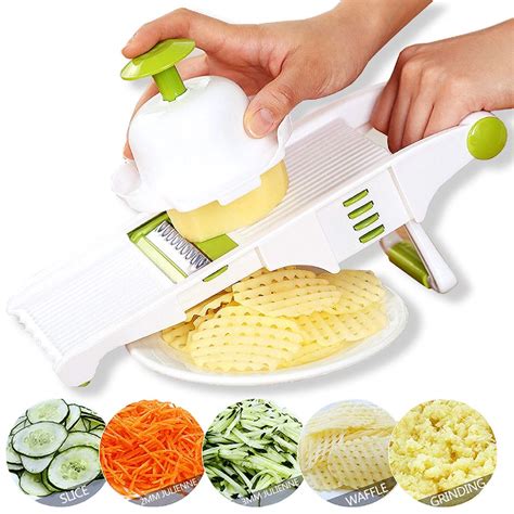 GProMe Mandoline Slicer – Adjustable Vegetable Mandolin, Fruit zucchini ...