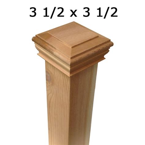 Cedar Post Cap 4x4 - Timber Build