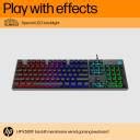 HP K500F / 26 Anti-ghosting keys, Metal Panel, Rainbow Backlight ...