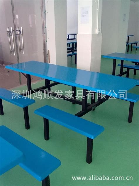 广东餐桌 6人位玻璃钢餐桌 不锈钢餐桌 员工餐桌 饭堂桌子-阿里巴巴