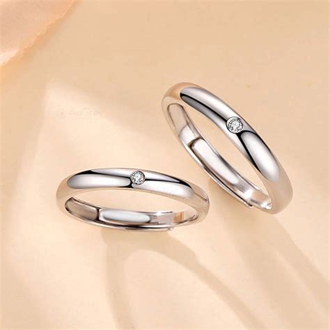 See related image detail. Blissful Adjustable 925 Sterling Silver Couple Rings