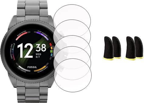 DAMDAM (Pack of 5 Fossil Gen 6 Screen Guard Screen Protector for Fossil ...