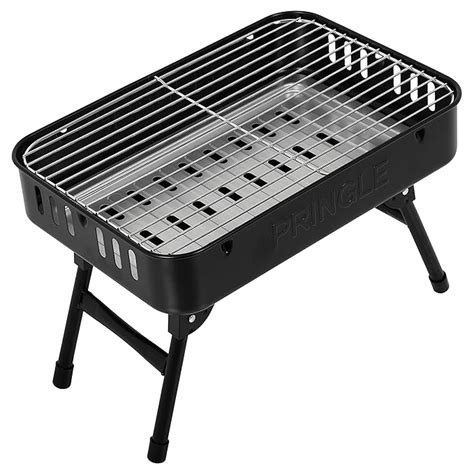 PRINGLE Bbq 1902 Charcoal Barbeque Grill Maker (Black), Free Standing