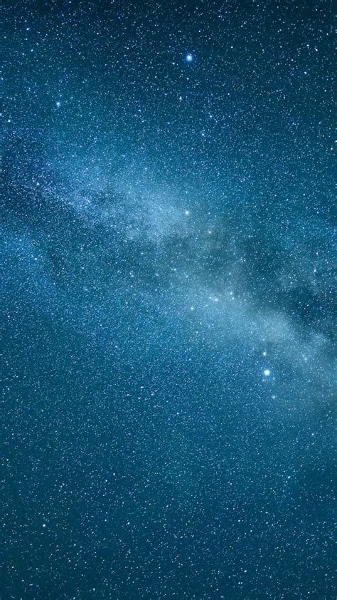 Download wallpaper 720x1280 starry sky, nebula, stars, blue, space ...