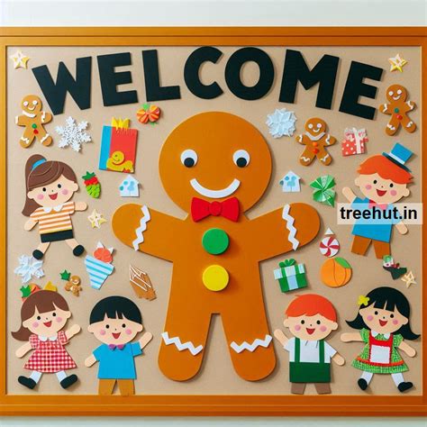 Gingerbread Man Bulletin Board Ideas, Door Decor, Hallway Display and ...