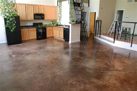 How to Stain an Interior Concrete Floor #homeflooringideas | Concrete ...