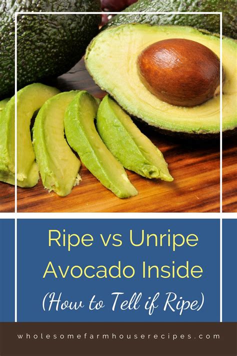 Ripe vs Unripe Avocado Inside (How to Tell if Ripe) - Wholesome Farmhouse Recipes