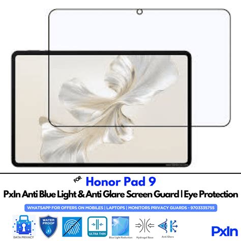 Anti Blue Light & Anti Glare Screen Guard for Honor Pad 9 | Pxin