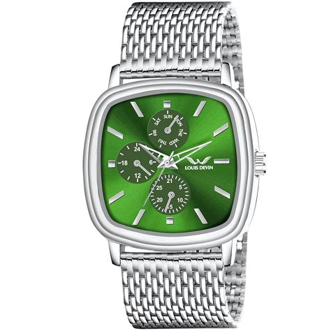Buy LOUIS DEVIN Stainless Steel Steel Chain Analog Wrist Watch For Men ...