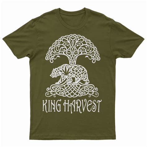 100%% cotton King Harvest logo tee | King Harvest