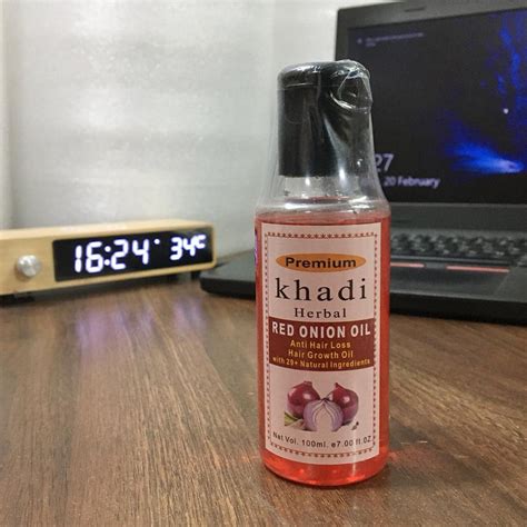 Khadi Herbal Red Onion Oil For Hair Growth Anti Hair Fall Pack Of 1 ...