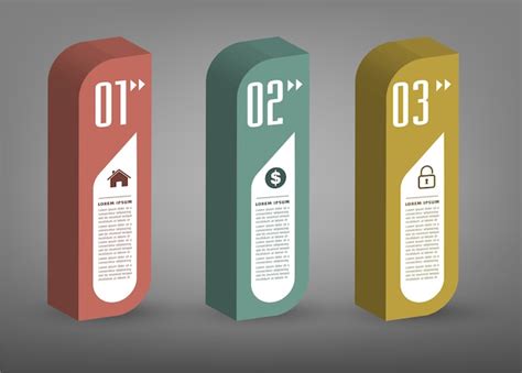 Modern 3d text box template, banner infographics | Premium Vector