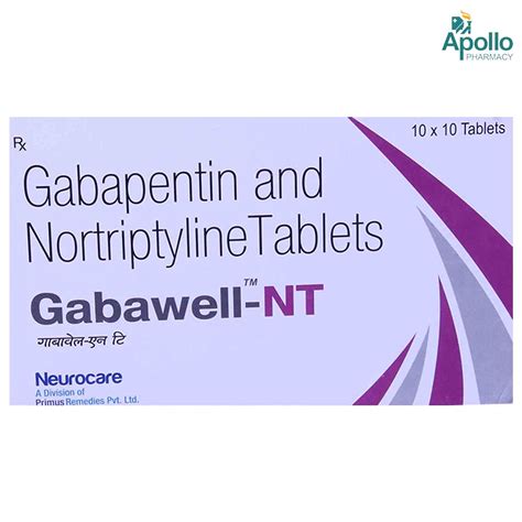 Gabawell-NT Tablet | Uses, Side Effects, Price | Apollo Pharmacy