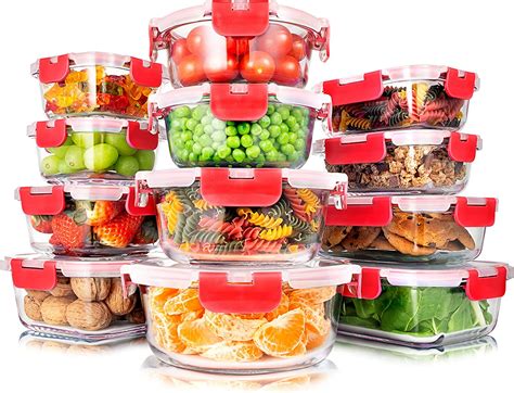 Image result for Stackable Glass Food Storage Containers