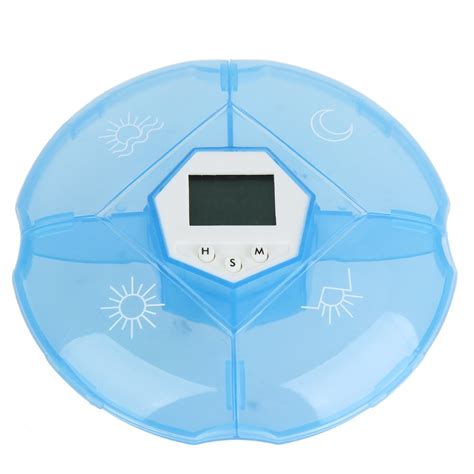 Prosperveil 4 Slots Compartment Travel Pill Box Organizer Tablet ...