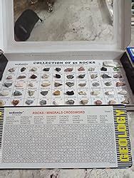 Buy Rocksmins Collection of 50 Rocks & Minerals in Wooden Box RM50WB ...