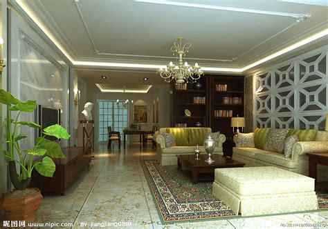 家装效果图系列: 客厅装修效果图(二)-家装设计-环艺设计-第一视觉