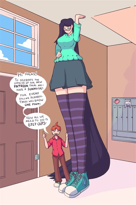 Girl giantess growth comic