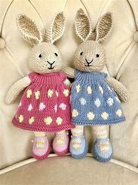 Image result for free bunny pattern knitting