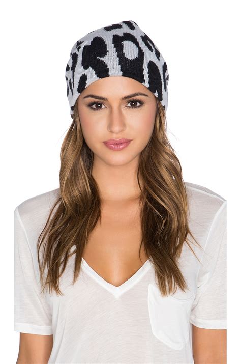 Michael Stars Big Cat Slouch Beanie in Black | REVOLVE