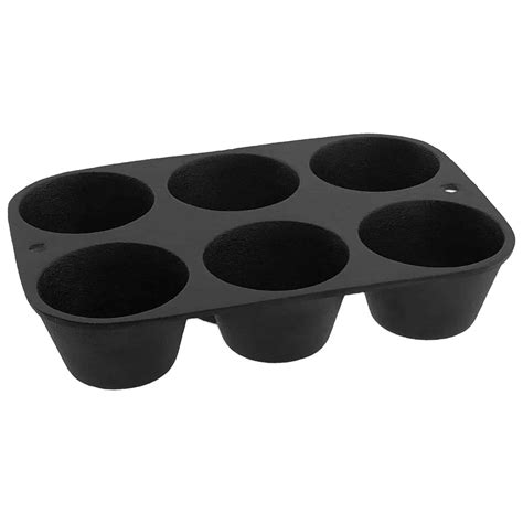 Old Mountain Cast Iron Muffin Pan, Preseasoned, 6 Impression, Durable ...