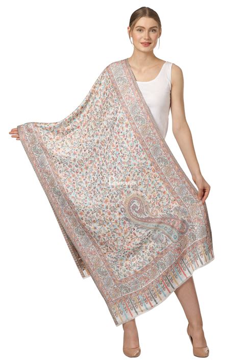 Pashtush Women'S Ethnic Design, Soft Bamboo Scarf, Stoles, Wraps (Ivor ...