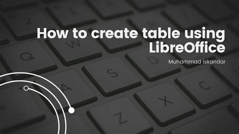 OpenOffice CreateTable Command 的图像结果