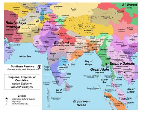 Map Of Europe And Africa And Asia
