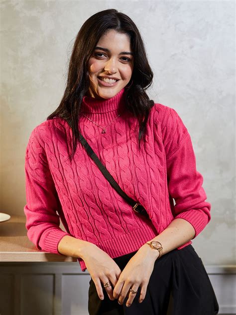 Buy Official Knitted Sweater: Fuschia Pink (Super Cropped) Women ...