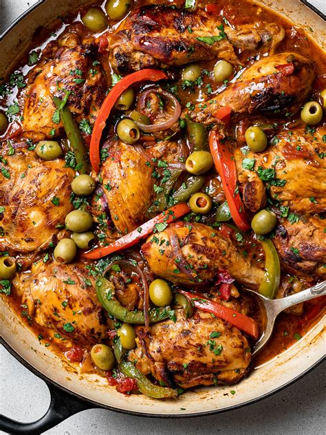 Dominican Pollo Guisado (Braised Chicken) - Sandra Valvassori