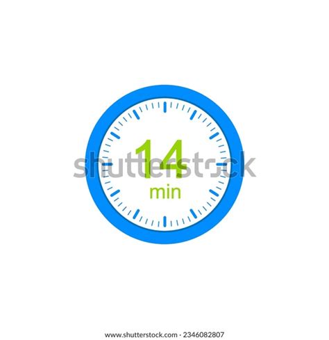 14 Minute Timers Clocks Timer 14 Stock Vector (Royalty Free) 2346082807 ...