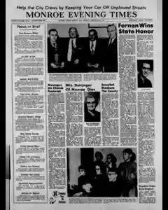 Monroe Evening Times Newspaper Archives, Dec 8, 1969, p. 1