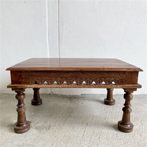 Indian Coffee Table - Asian Furniture - Indigo Sprout