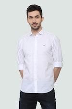 Buy Men White Super Slim Fit Check Full Sleeves Casual Shirt Online ...