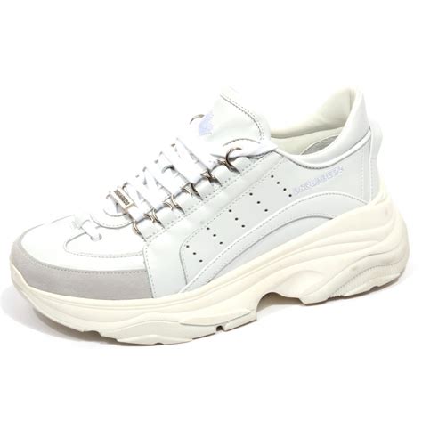 F9922 sneaker donna off white/grey DSQUARED2 scarpe shoe woman