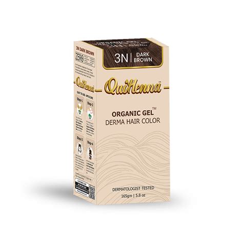 QH+ QuikHenna 3N Dark Brown Organic Derma Hair Color Gel 165g – QUIKHENNA