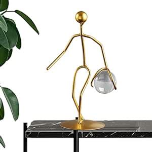 Buy Lilone Wrought Iron Home Office Decor Nordic Golden Statue Creative ...