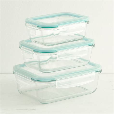 Buy Wellness Transparent Glass Food Storage Containers - Set of 9 from ...