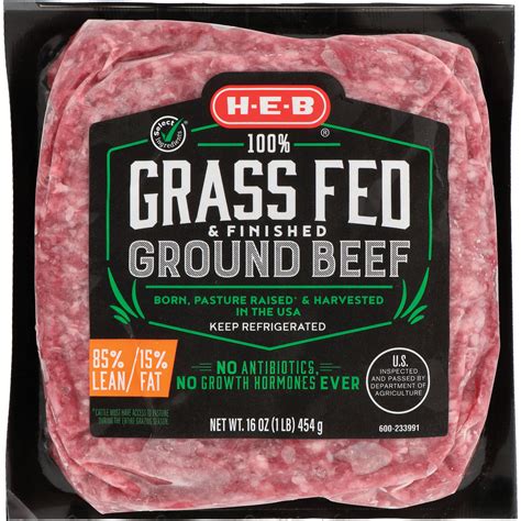H-E-B Grass Fed Ground Beef 85% Lean - Shop Beef at H-E-B