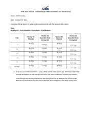 Image result for Module 4 PHY 101 Lab SNHU