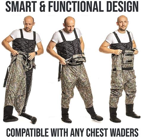 Buy Foxelli Breathable Waders & Insulated Liner Bundle – Includes ...