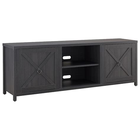 Hailey Home Granger Transitional Charcoal Gray Tv Stand (Accommodates ...