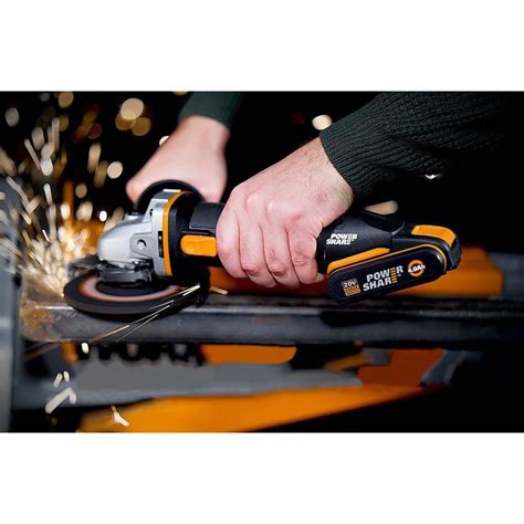 WORX WX803 20Volt 2.0/4.0 Ah. Li-ion Çift Akülü 125mm Profesyonel ...