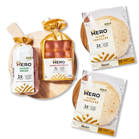 Amazon.com: Hero Bread Hero Hits Bundle — 0g Net Carb Hawaiian Rolls ...