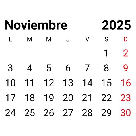 Spanish November Calendar 2025 Decoration Ideas PNG, Vector, PSD, and Clipart With Transparent ...