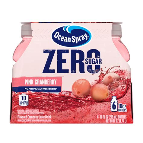 Healthy, Low-Calorie Ocean Spray® Products – Zero Sugar Pink Cranberry ...