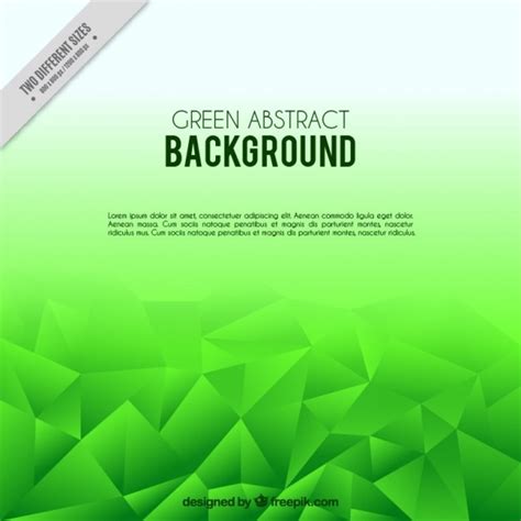 Green polygonal background | Free Vector